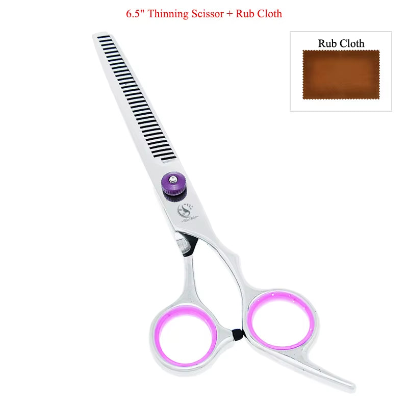 7 Inch  Japan Steel Dog Grooming Scissors Pet Straight Curved Cutting Thinning Hair Shears Animals Trimming Tools B0007A