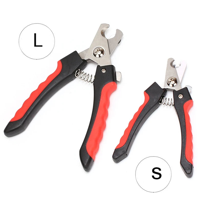Professional Pet Cat Dog Nail Clipper Cutter with Sickle Stainless Steel Grooming Scissors Clippers for Pet Claws Dog Supplies