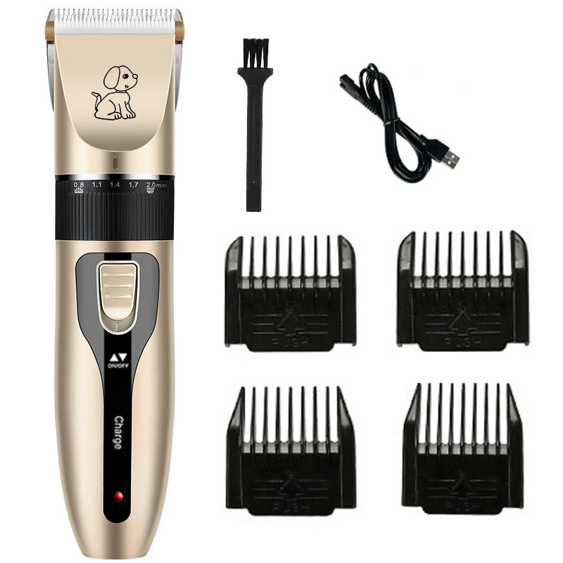 Electric Pet Grooming Hair Clipper Kit Rechargeable Trimmer Shearers Shaver Cat Rabbit Dog Teddy Animal