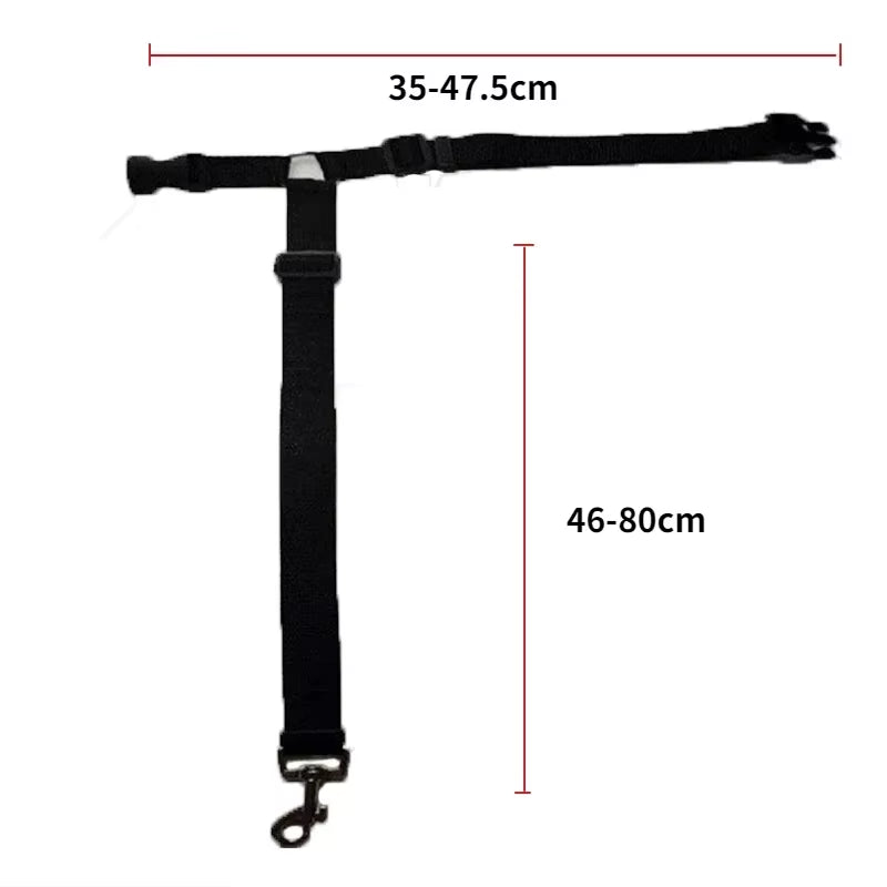 Car Seat Belt for Dogs 2 in 1 Nylon Lead Leash Adjustable Backseat Safety Pet Harness Travel Collar Accessories Pet Collars